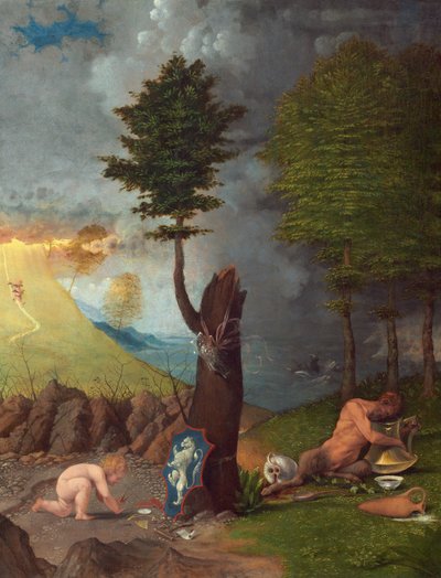 Alegoría de la virtud y el vicio de Lorenzo Lotto